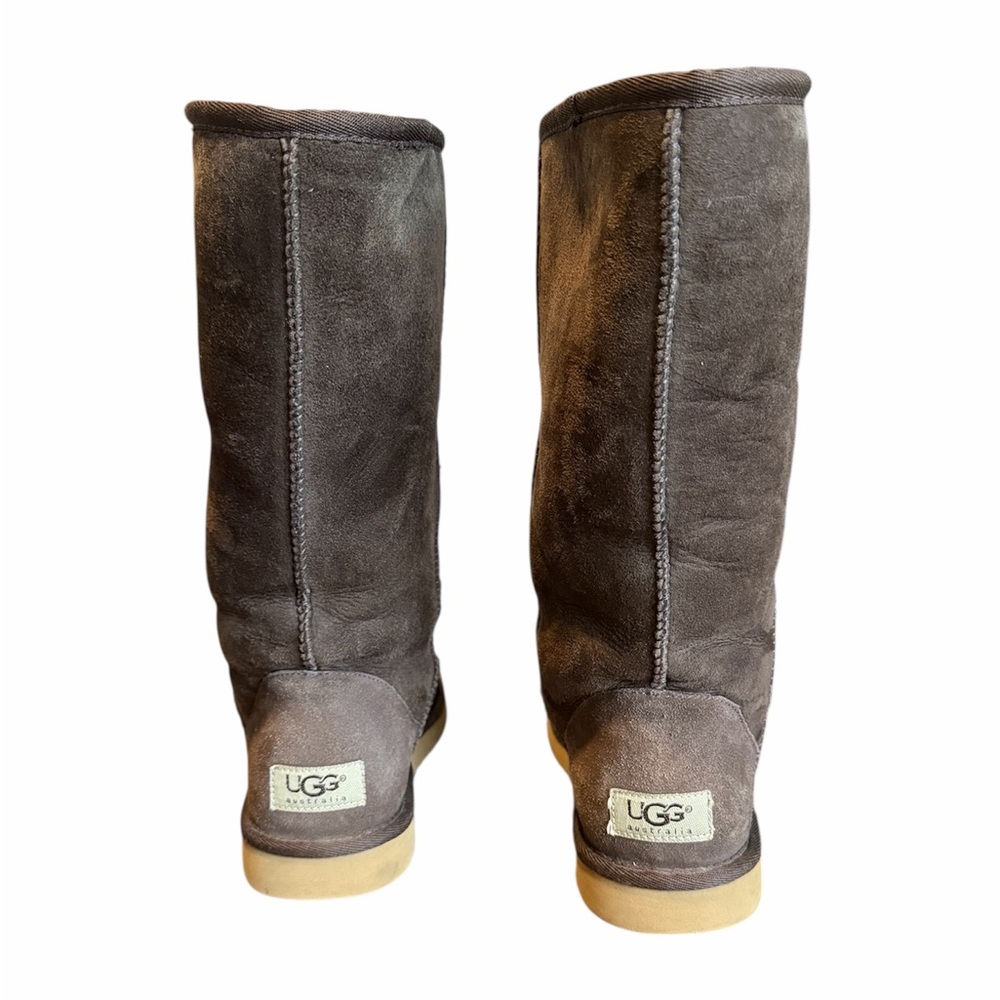 UGG Australia Classic Tall Shearling Boots Brown Women’s Size 7 - Picture 3 of 14